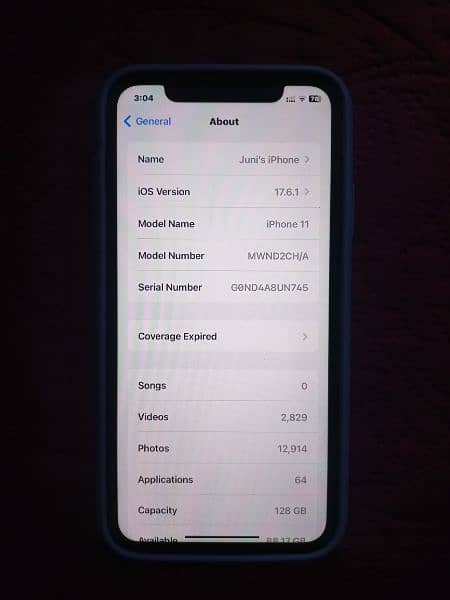 Iphone 11 PTA approved 128gb 0