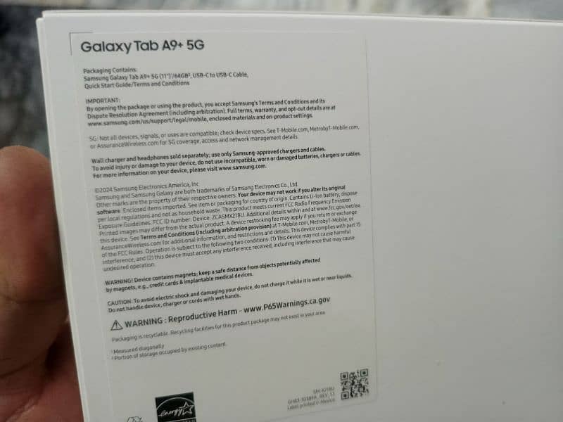 Samsung tab 9 plus 5g 4 64 4