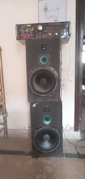 amplifier speaker full sound like new 1