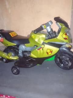 kids heavy rechargeable sports bike.