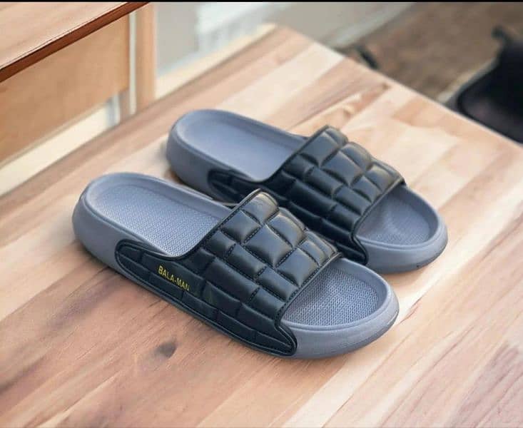 Men's leather Casual Slide Slippers-Medicated 1