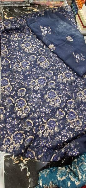 lawn shaffon organza fancy all suits collection available 9