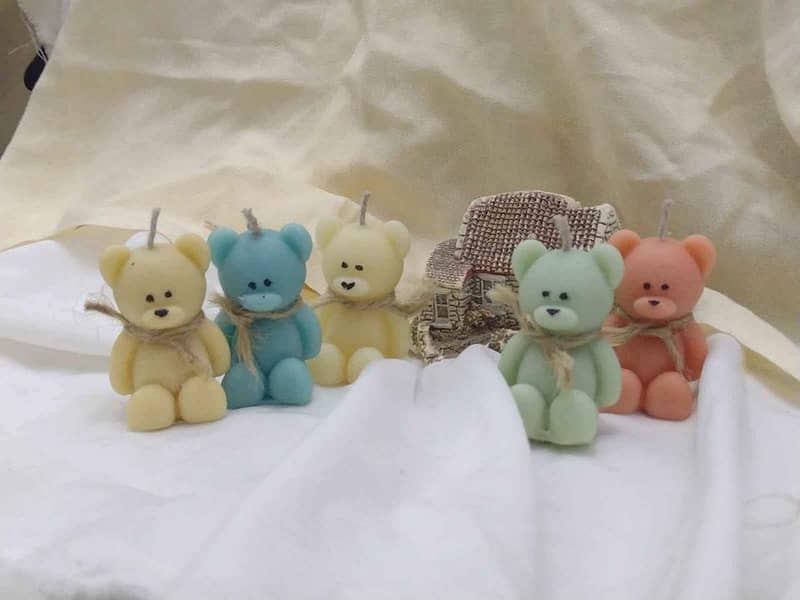 teddy bear scented candles 3