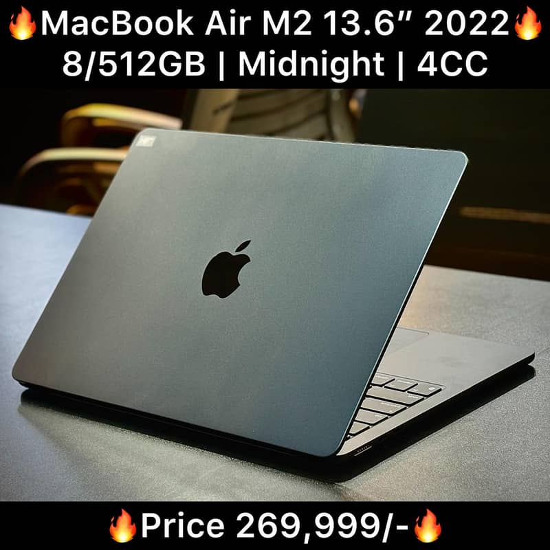 Macbook Air M2 512GB 8GB Ram 13.6 Inch 2022 Midnight 0