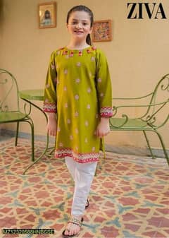 Girls Lawn Embroidered shirt and Trouser and Dupatta