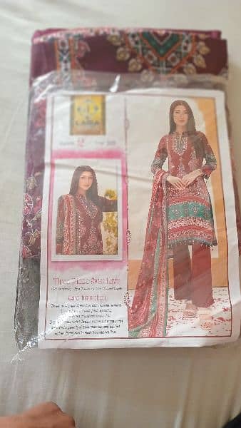 Three Piece Swiss Lawn suits in many Designs for sale. 4