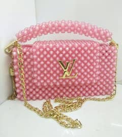 Women's Fancy Pearl Hand Bag