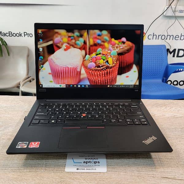 Lenovo Thinkpad E495, Ryzen 7 8th Gen,2GB GPU 8/256NvMe, FHD Display. 9