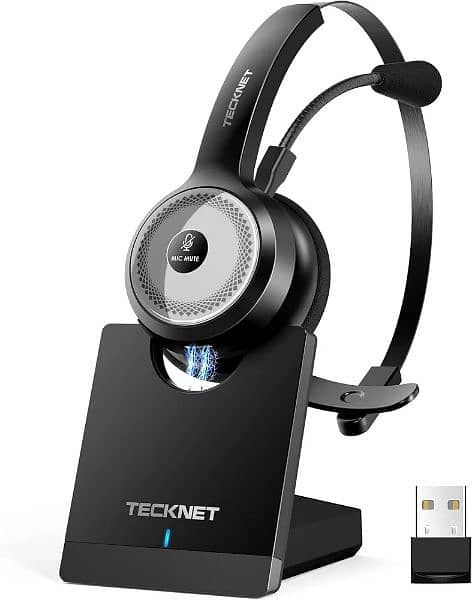 TECKNET Bluetooth Wireless Headphones Microphones noice cancelling 1