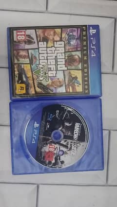 PS4 games GTA v online and Rambo six Sega