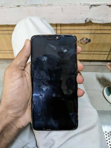 one plus 6 screen crack back crack 6+64 1