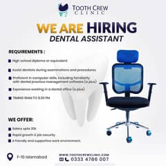 Required female dental assistant or Hyginest