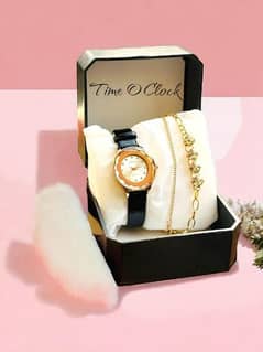 ladies Elegant Watch with Bracelet 0