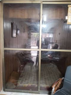 Aluminium glass door