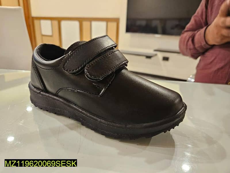 PU boys School Shoes 2