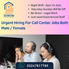 Urgent Hiring for Call Center jobs both Male / Female