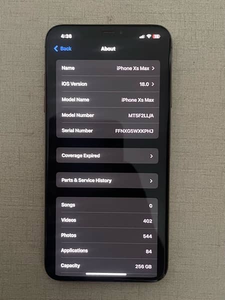 iPhone Xs Max 256 GB PTA Approved 10