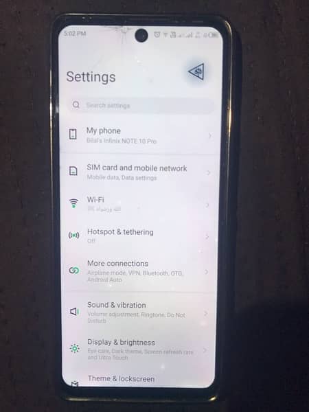 Infinix note 10 pro 8-256 gb with box condition pics mn dekh len 1