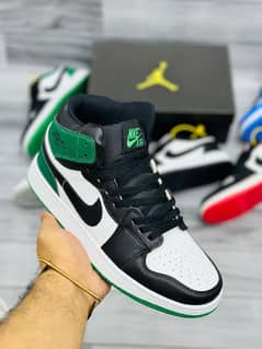 Shoes NIKE AIR JORDAN 1 HIGH TOPS BLACK GREEN