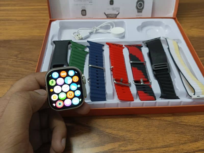 Smart Watch Ultra 7 in 1 Straps 9