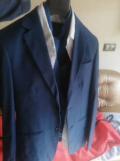 3 Three Piece Suite Blue Colour With Shirt, Tie, Belt For Sal