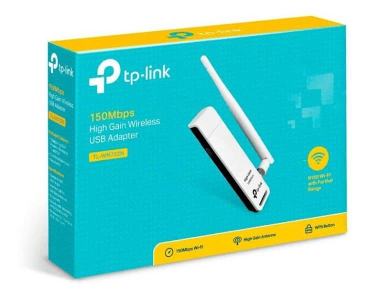 TP-Link TL-WN722N 150Mbps High Gain Wireless USB Adapter 0