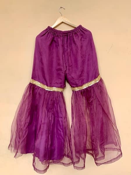 Purple sharara shirt/wedding wear 3