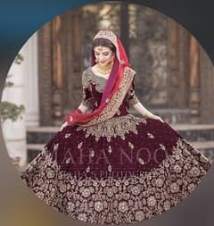 Velvet Bridal Lehenga