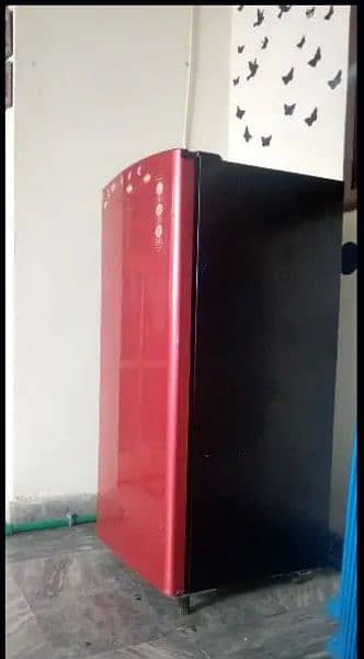 Dawlance refrigerator in wine red colour 2