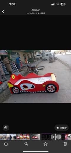 Racing Car Style Kids Bed