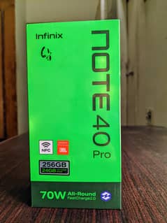 Infinix Note 40 Pro with wireless charger boxpack