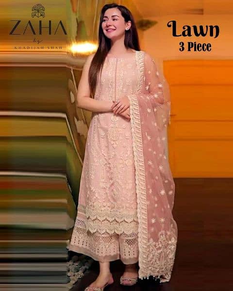 3pc embroidered lawn 2