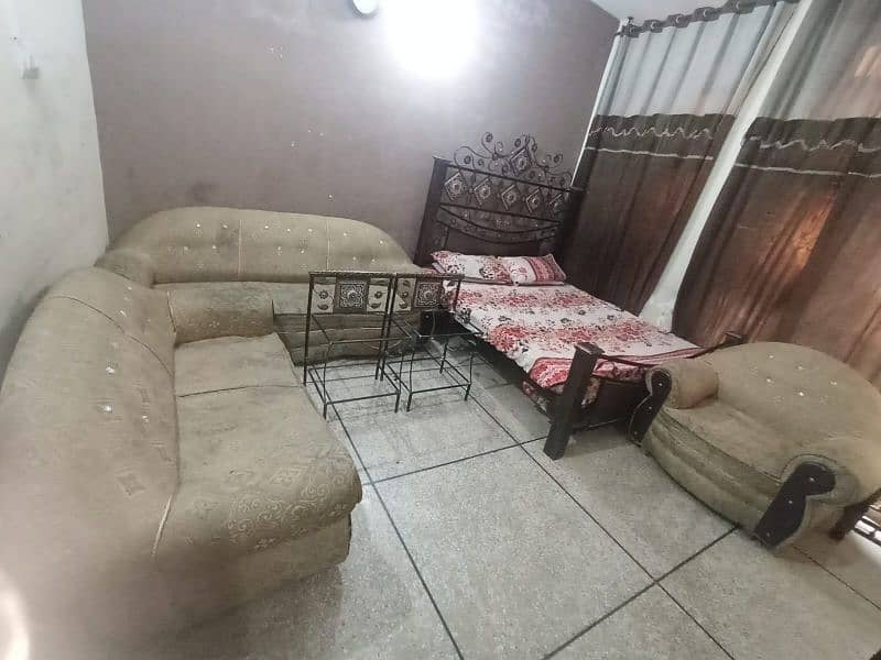 all Furniture used sale bed  set sofa set three seats. . . . . . . . . . 6