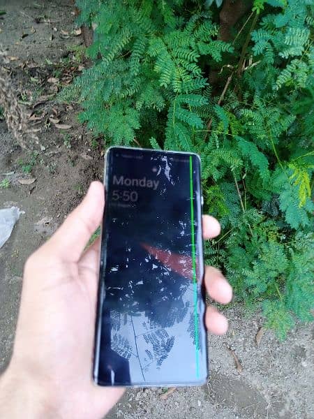 one plus 8  panel ma green line ha. or   hlka sa. break ha. Glass 5