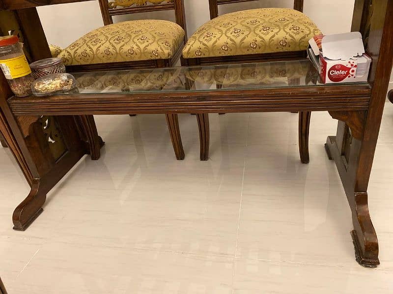 dinning table pure sheesham wood 7