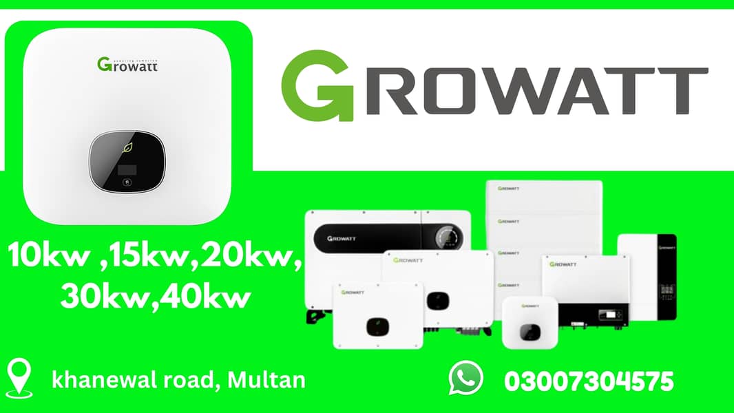 Solar Growatt 15kw solar GROWATT 15KW ONGRID INVERTER LOCAL WARRANTY 1