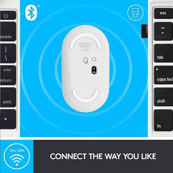 Logitech pebble M350 white color mouse 2