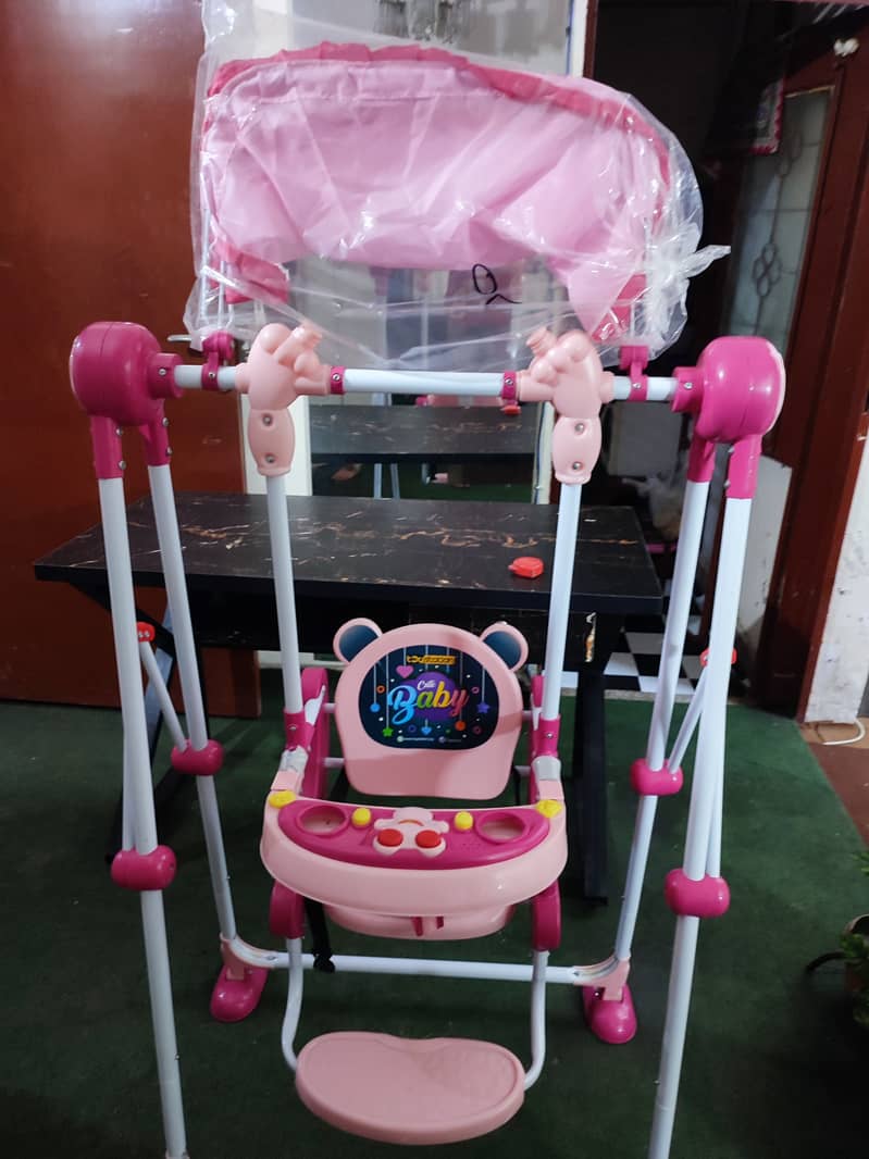 Baby swings like new 2 days used just very comfortable for baby kid 2