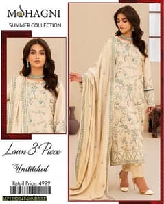 3pc women lawn suit