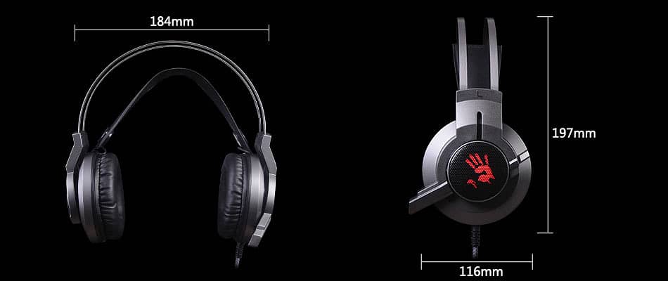 ORIGNAL Bloody G437 Glare Gaming Headphone (Gun Black) WITH BOX 3