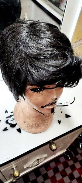 Men hair wig 6