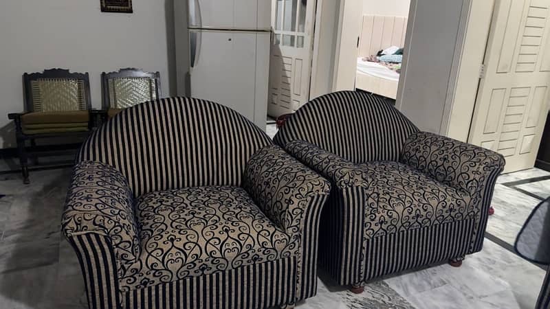 Solid Wood 5 Seater Sofa 1