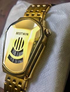 Bestwin golden chain automatic watch only home delivery