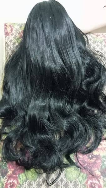 natural black hair wig for females 0