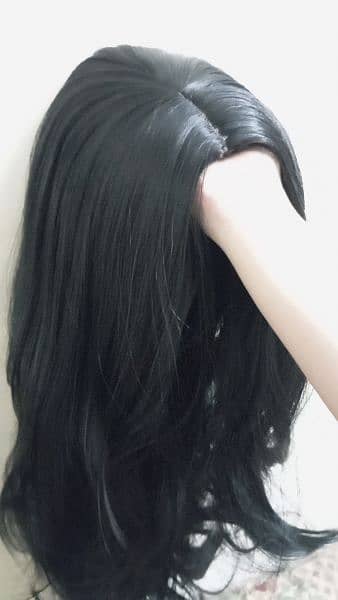 natural black hair wig for females 2