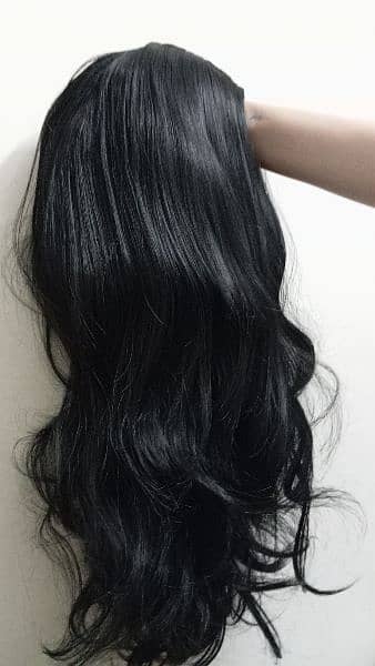 natural black hair wig for females 5