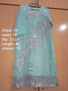 Ladies organza suit 3 piece 0