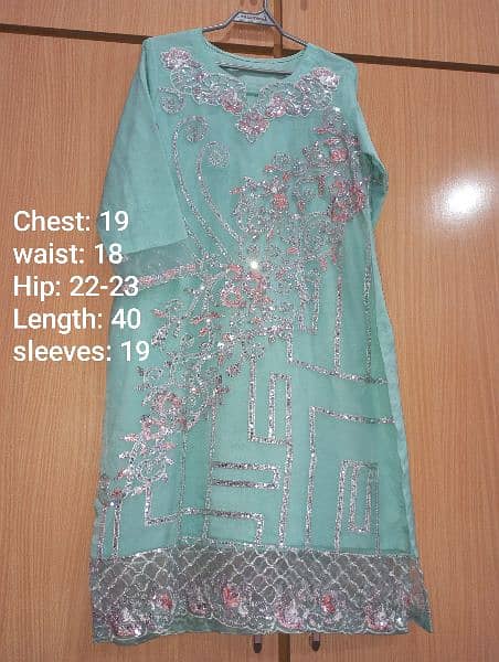 Ladies organza suit 3 piece 0