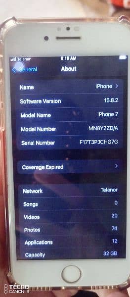 I phone 7 pta approved 32GB Condition 10/10 11