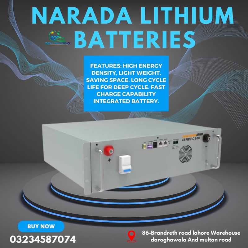 Narada lithium batteries / 48v 100ah narada Lithium battery electronic 0